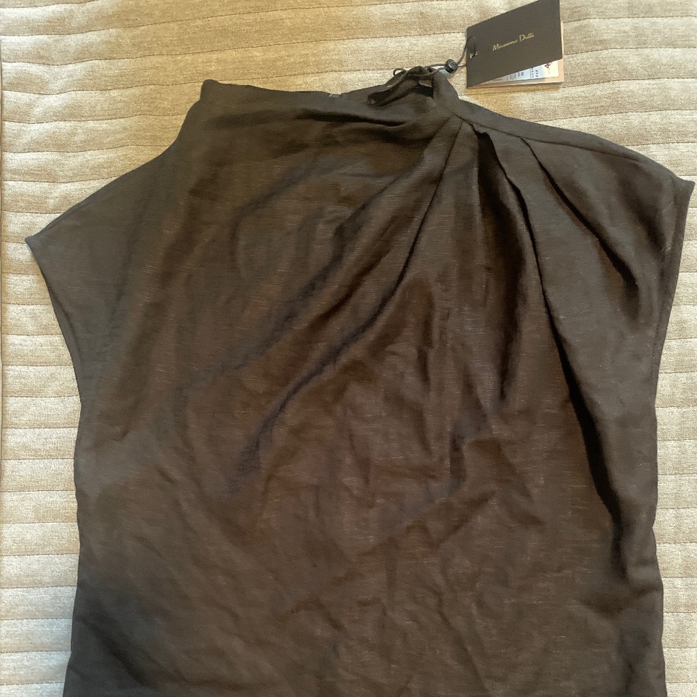 Massimo Dutti Linen Blend top NWT